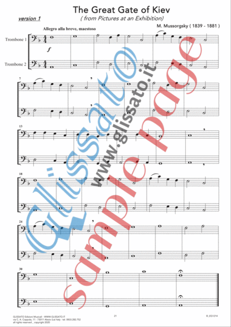 10 Romantic Pieces - Trombone or Euphonium Duet Brass Duet scores gallery preview page 2