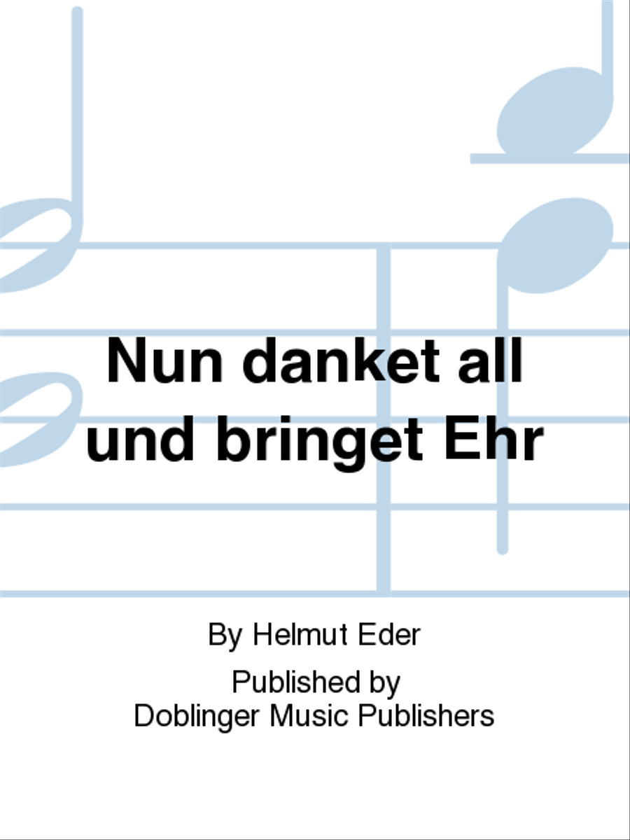 Nun danket all und bringet Ehr Organ scores gallery preview page 1