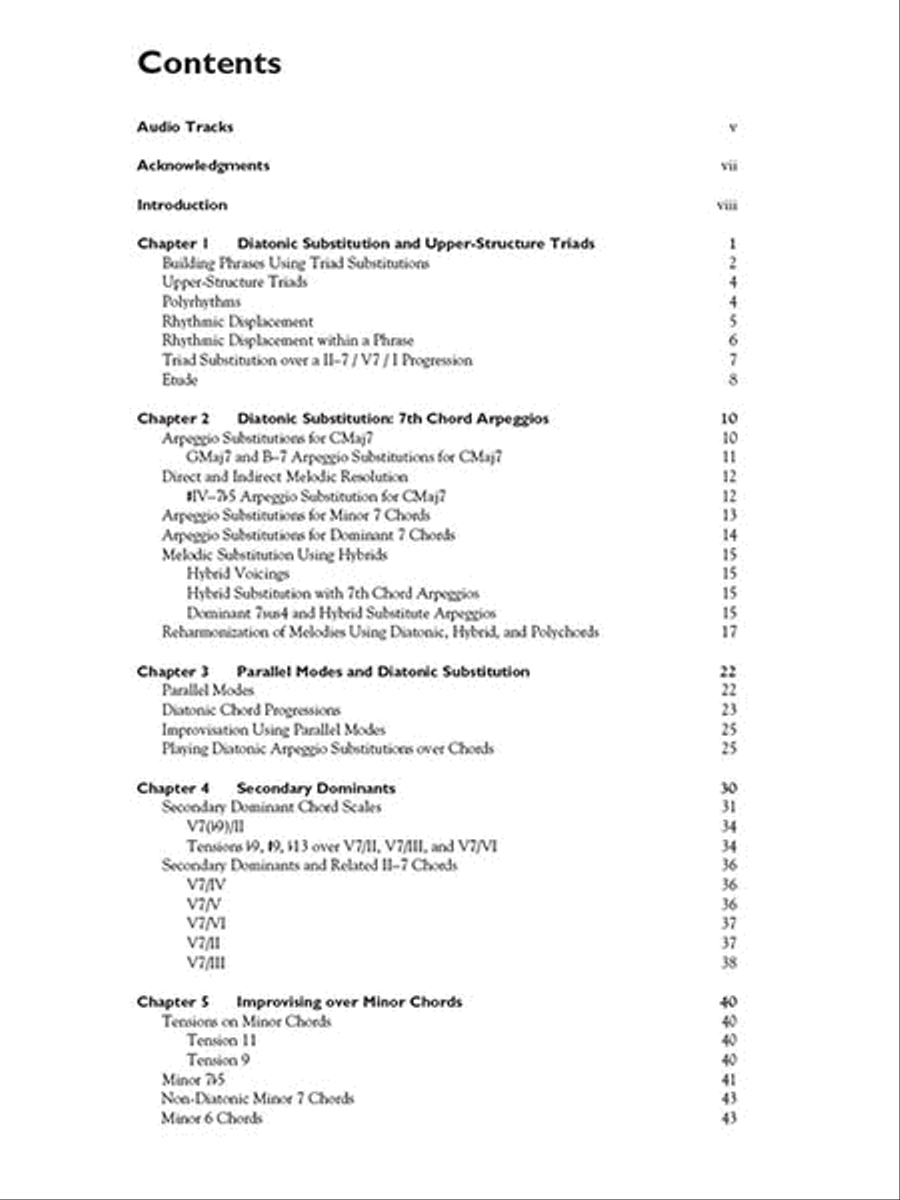 Jazz Improvisation for Guitar Electric Guitar scores gallery preview page 2