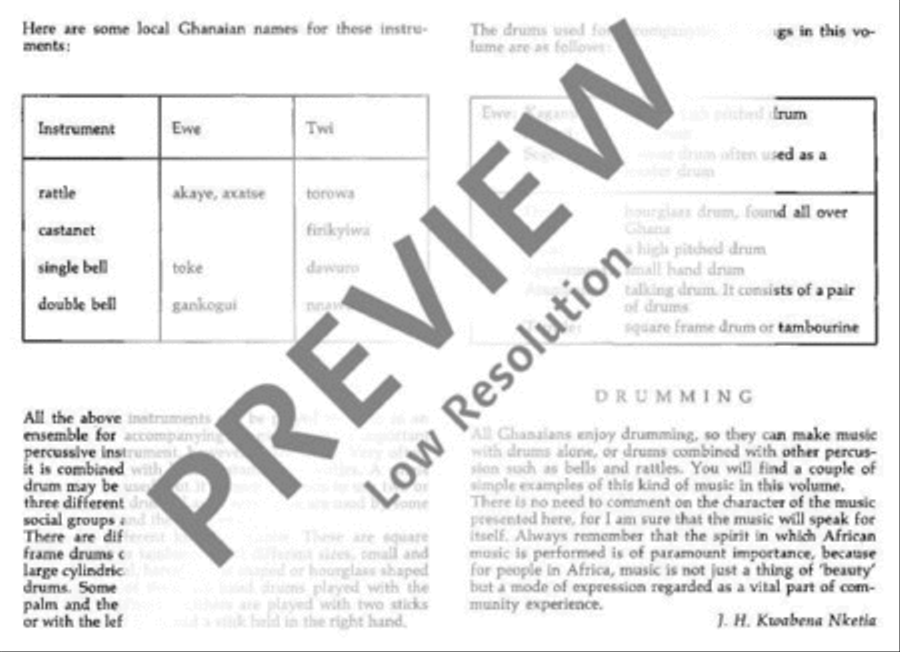 African Songs and Rhythms for Children Voice scores gallery preview page 8
