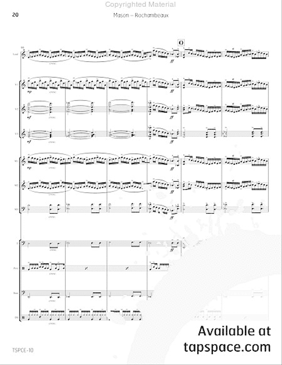 Rochambeaux Percussion Ensemble scores gallery preview page 25