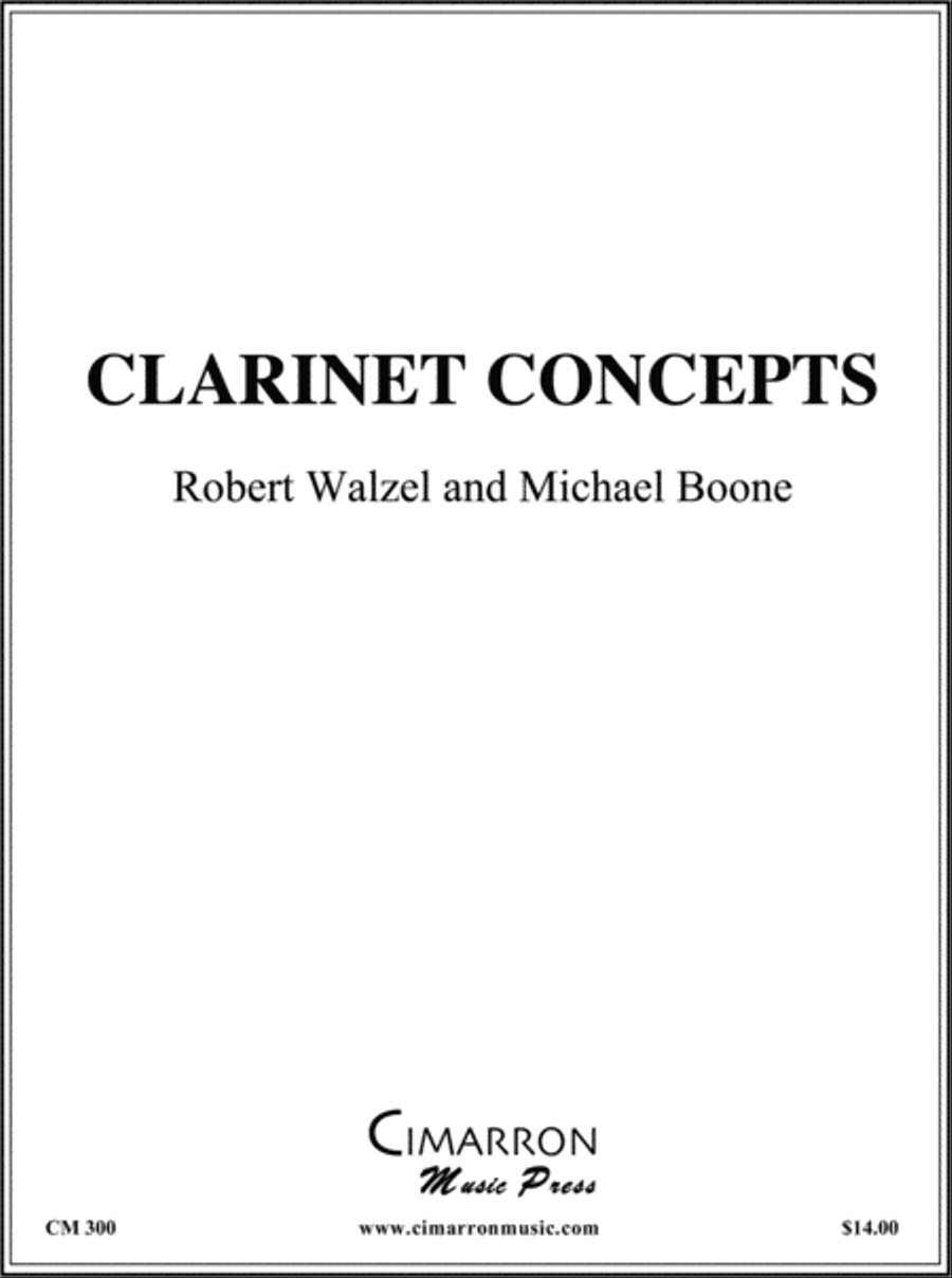Clarinet Concepts Clarinet Solo scores gallery preview page 1