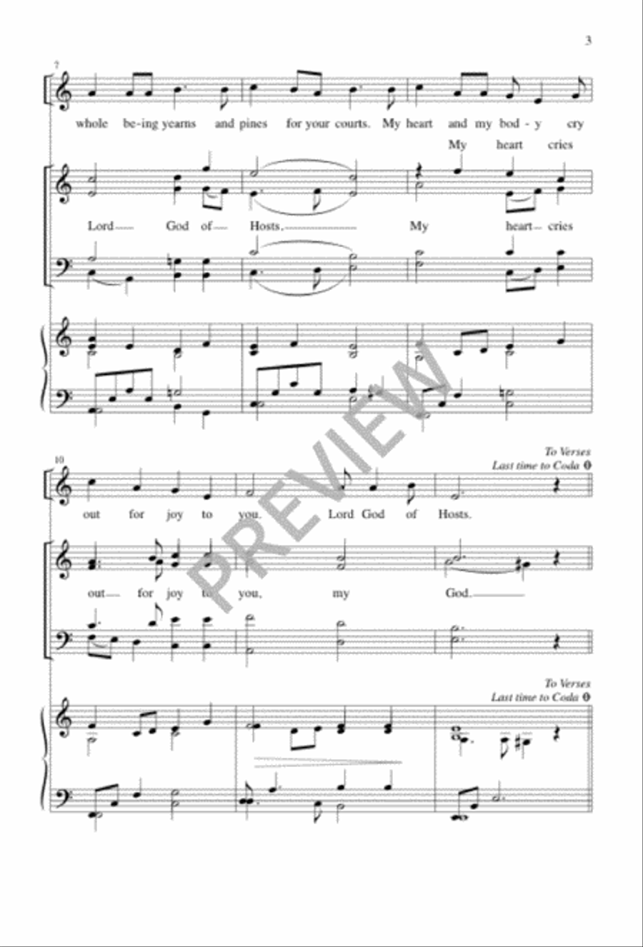 How Lovely Are Your Dwelling Places 4-Part scores gallery preview page 3