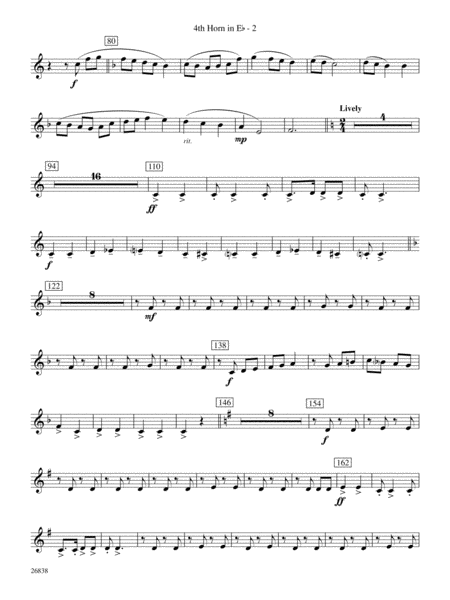 River Songs of the South: (wp) 4th Horn in E-flat