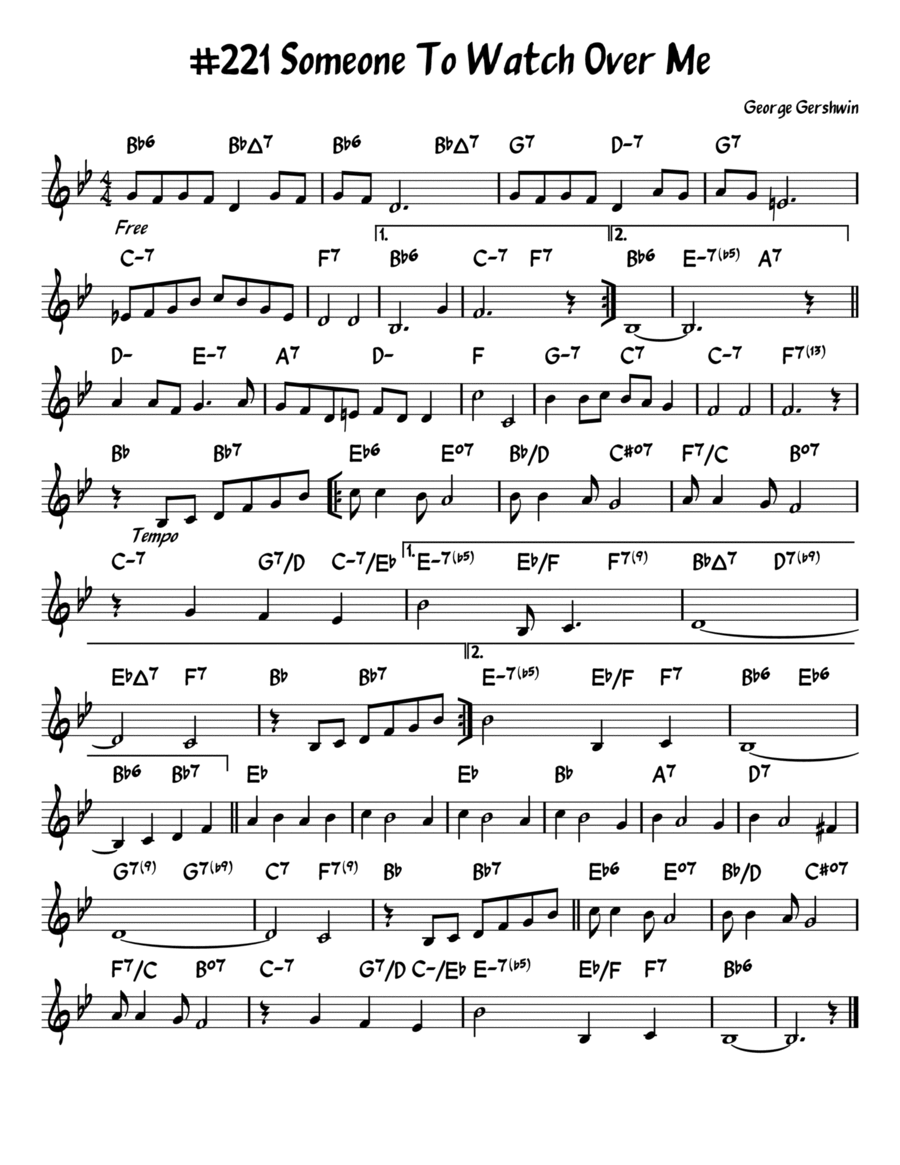 Someone to watch over me music hotsell