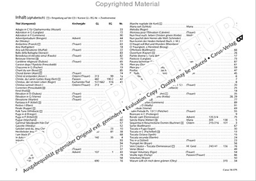 Freiburger Orgelbuch: Stammteil Organ Solo scores gallery preview page 3