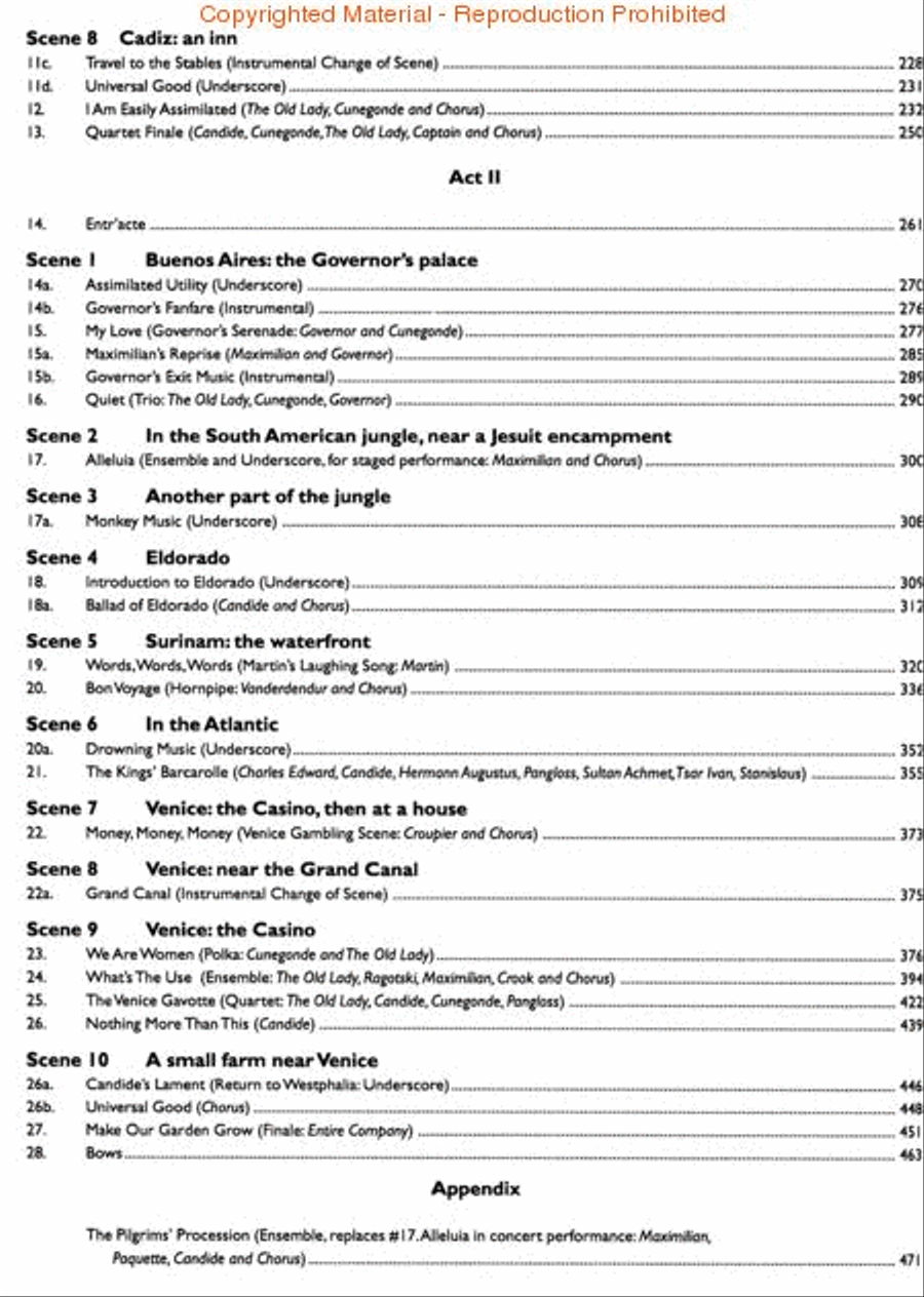 Candide Full Orchestra scores gallery preview page 3