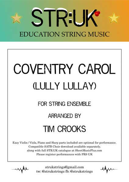 Coventry Carol (Lully Lullay) - STR:UK String Orchestra version image number null