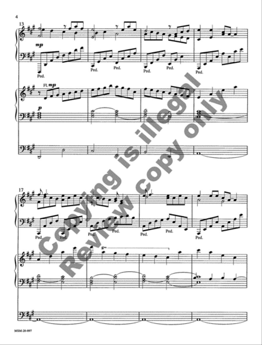 Spiritual He's Got the Whole World in His Hands Harp scores gallery preview page 9