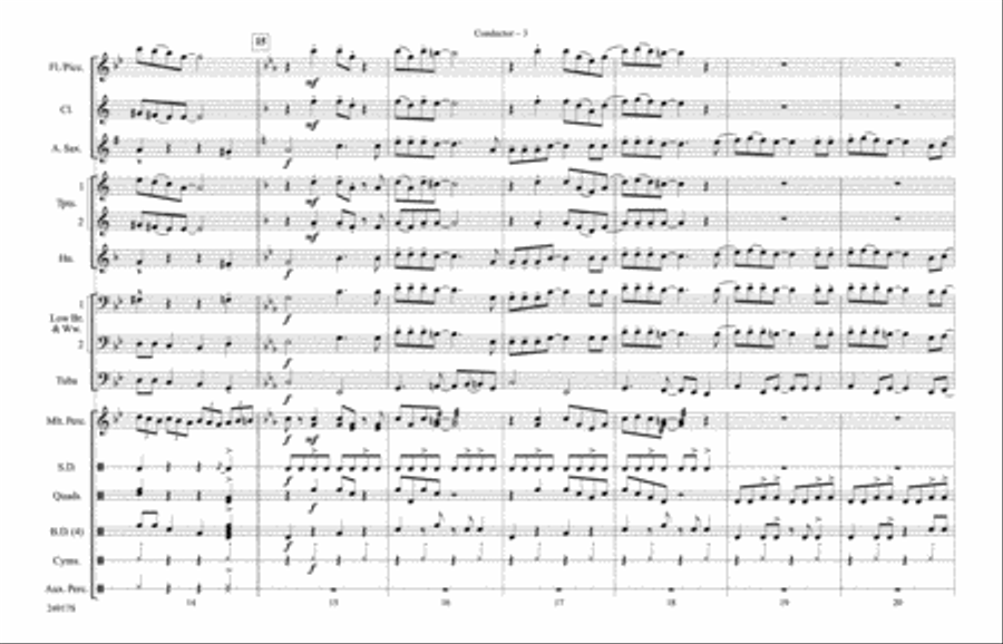 Remains of the Day (from Corpse Bride): Score Marching Band scores gallery preview page 3
