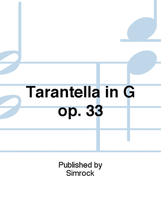 Book cover for Tarantella in G op. 33