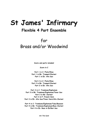 Book cover for St James' Infirmary for Flexible 4 Part Ensemble