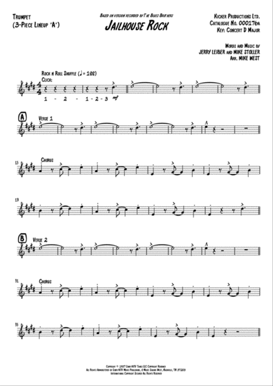 Jailhouse Rock Jailhouse Rock Small Ensemble scores gallery preview page 2