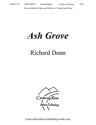 Book cover for ASH GROVE ~ 2 Flutes and Piano