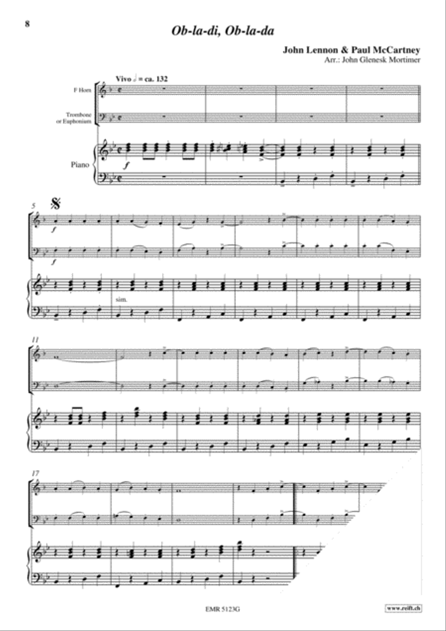 The Beatles Volume 2 Brass Ensemble scores gallery preview page 5