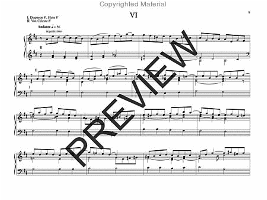 Variations on a Polish Hymn for Organ Organ Solo scores gallery preview page 8