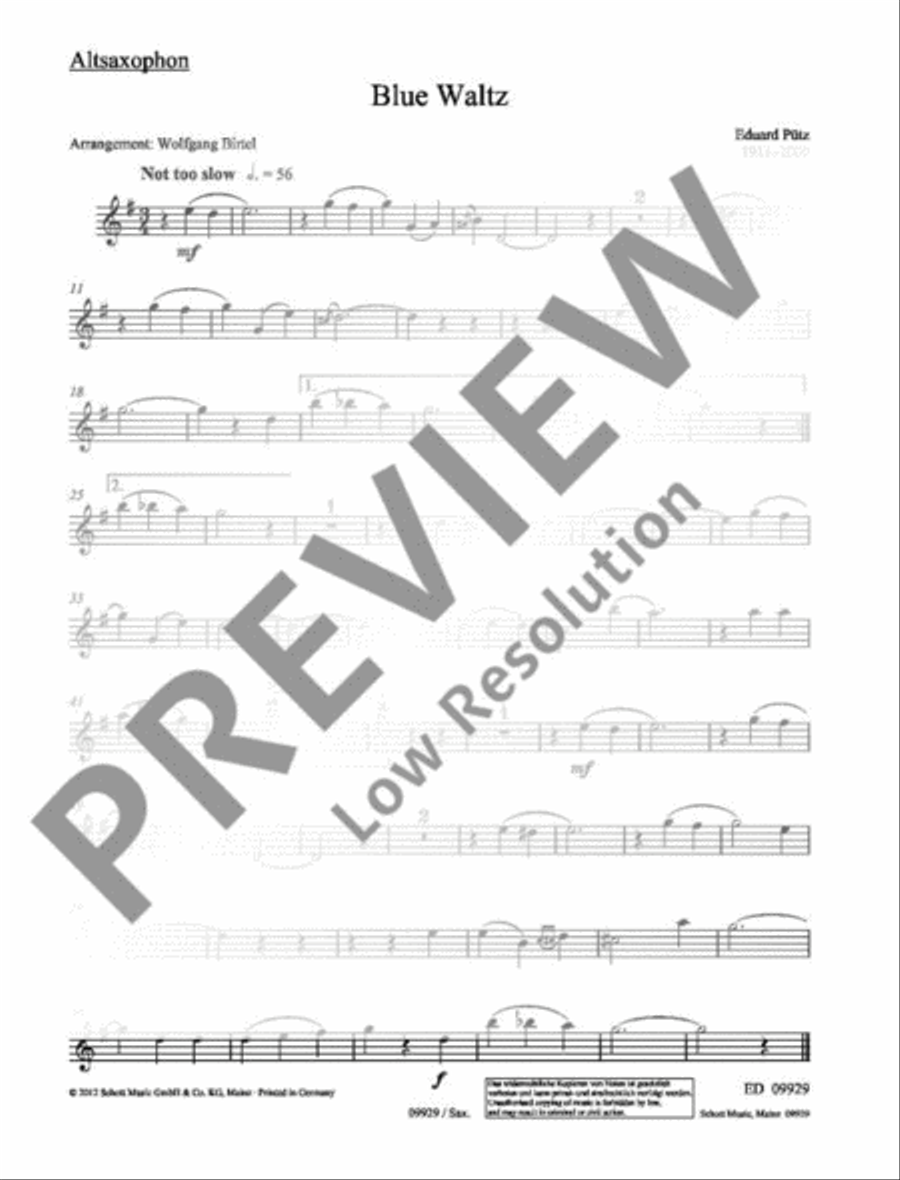 Blue Waltz Blue Waltz Piano Accompaniment scores gallery preview page 8