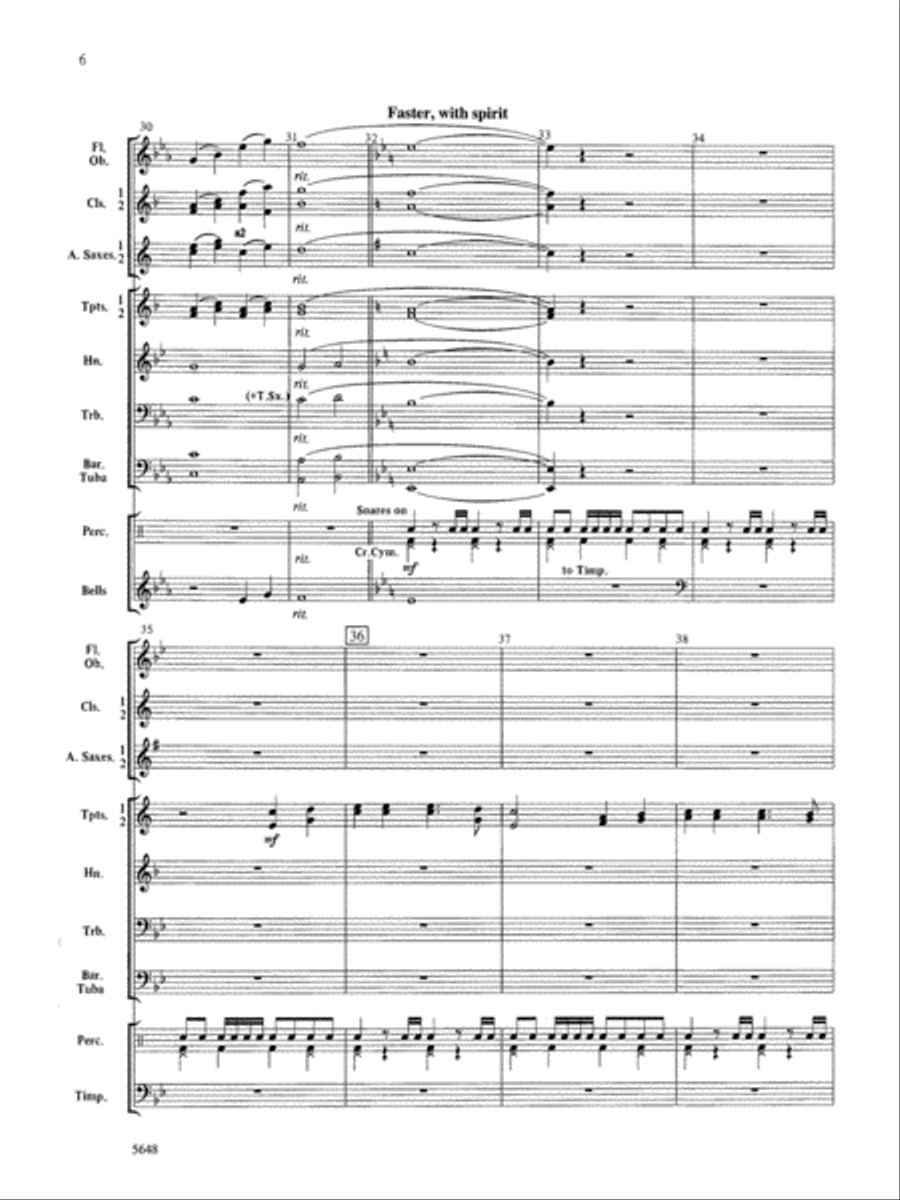 Echoes of the Civil War: Score Concert Band scores gallery preview page 6