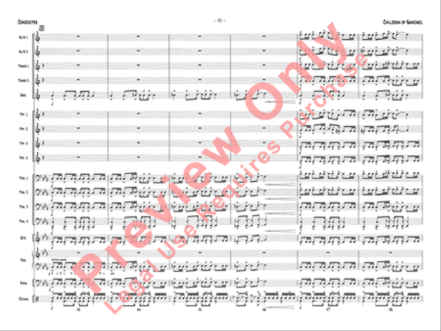 Children of Sanchez Jazz Ensemble scores gallery preview page 11