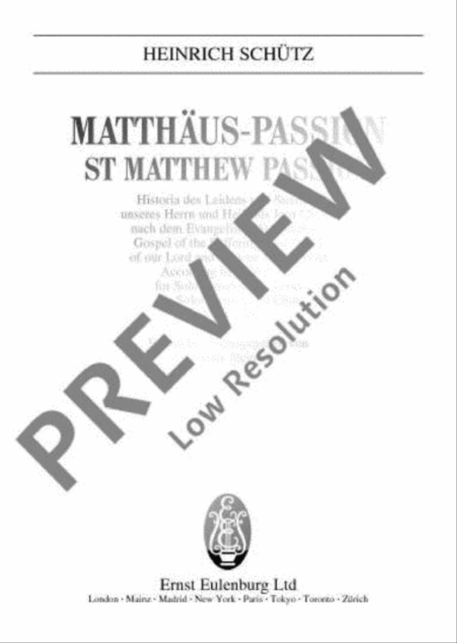 St Matthew Passion A Cappella scores gallery preview page 2