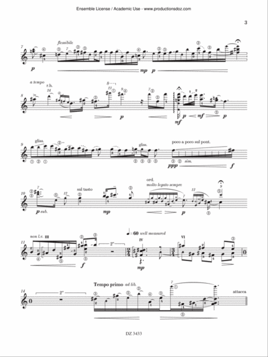 Dos Preludios Classical Guitar scores gallery preview page 3