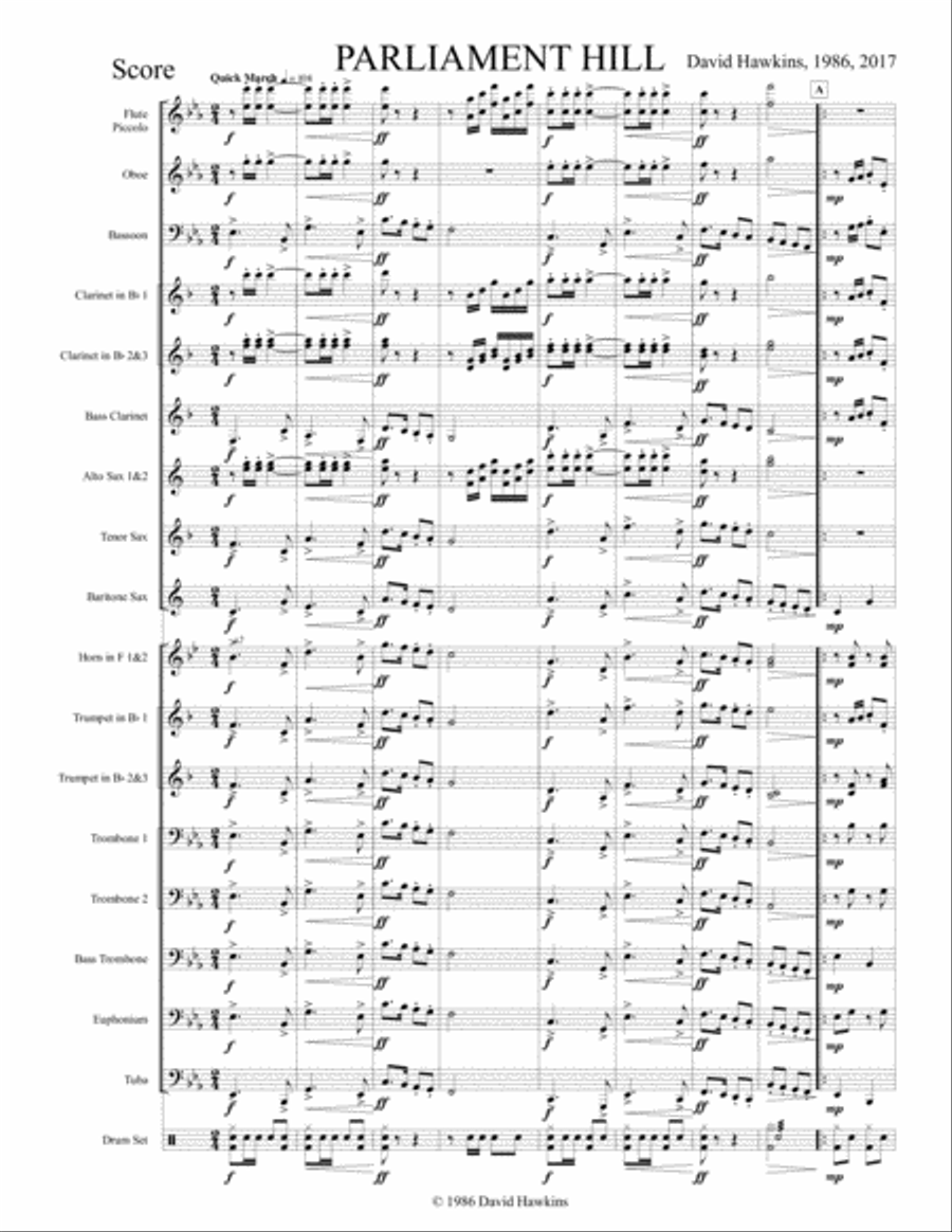 Parliament Hill Concert Band scores gallery preview page 2