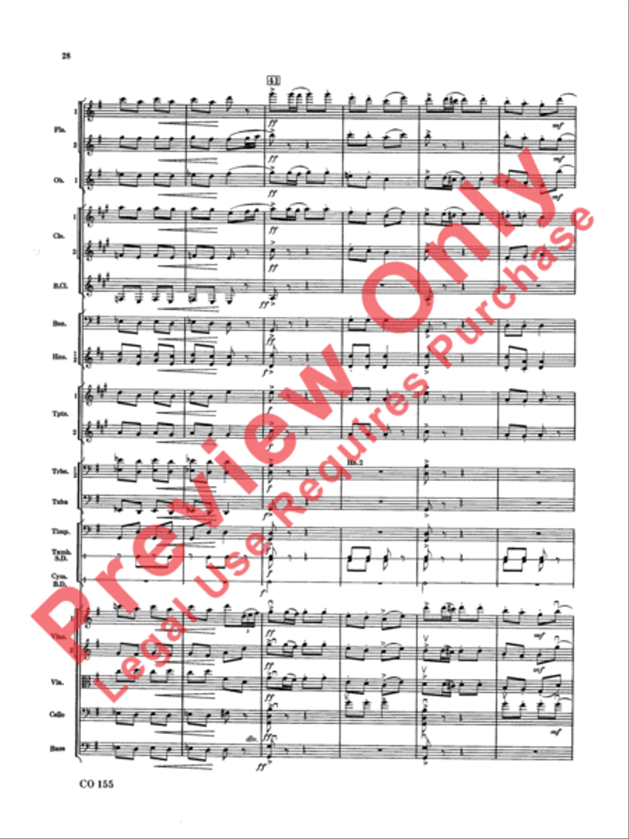 Nutcracker Ballet, Set II (March of the Nutcracker and Trepak) Full Orchestra scores gallery preview page 29