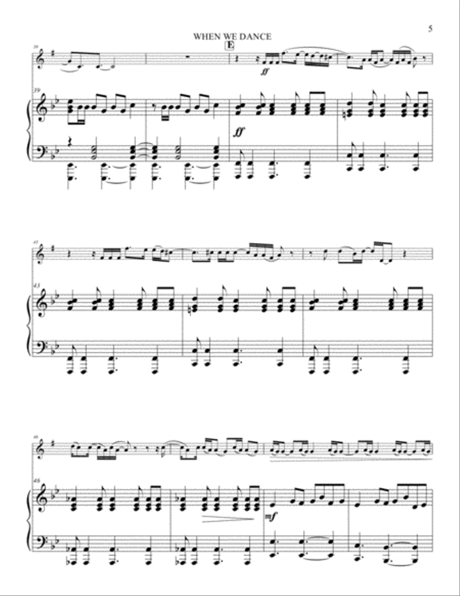 When We Dance When We Dance Alto Saxophone scores gallery preview page 5