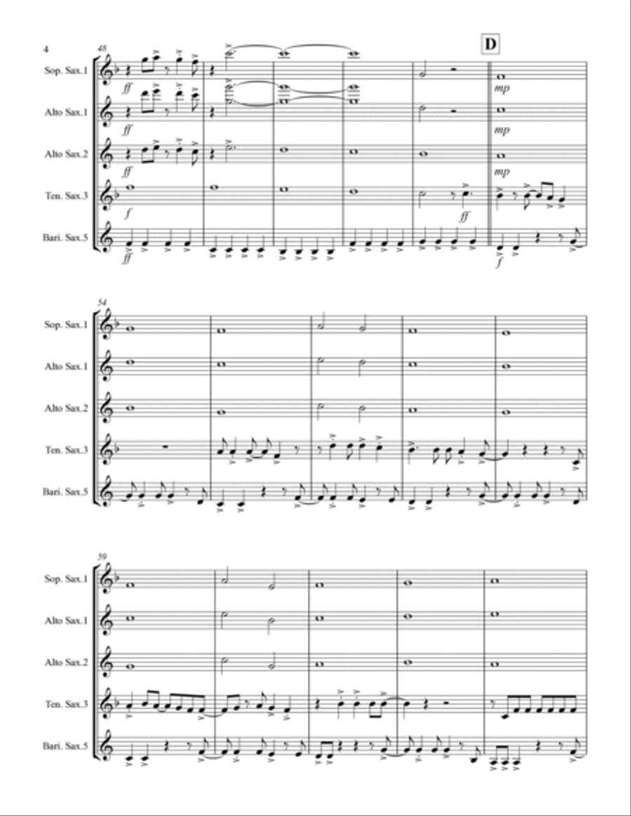 Take On Me Small Ensemble scores gallery preview page 5