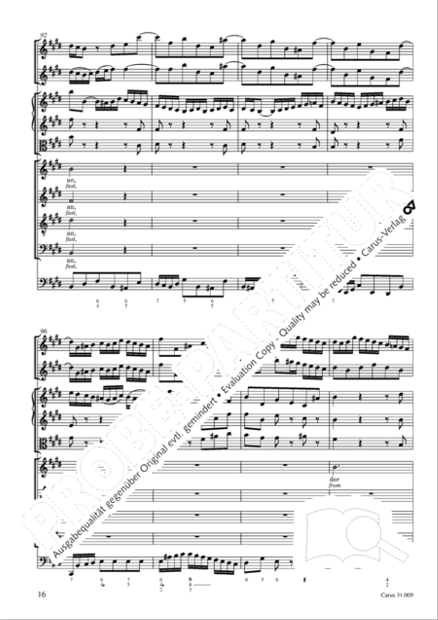 Salvation sure has come to man (Es ist das Heil uns kommen her) 4-Part scores gallery preview page 17