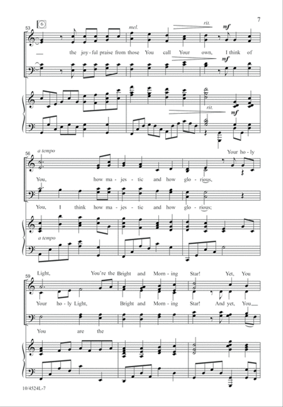 You Think of Me You Think of Me 4-Part scores gallery preview page 8