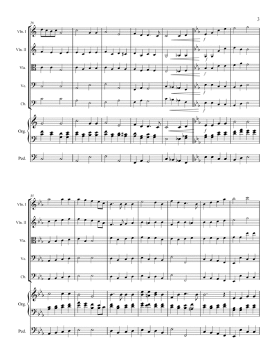 Holy, Holy, Holy - String Quartet and Organ String Quartet scores gallery preview page 4