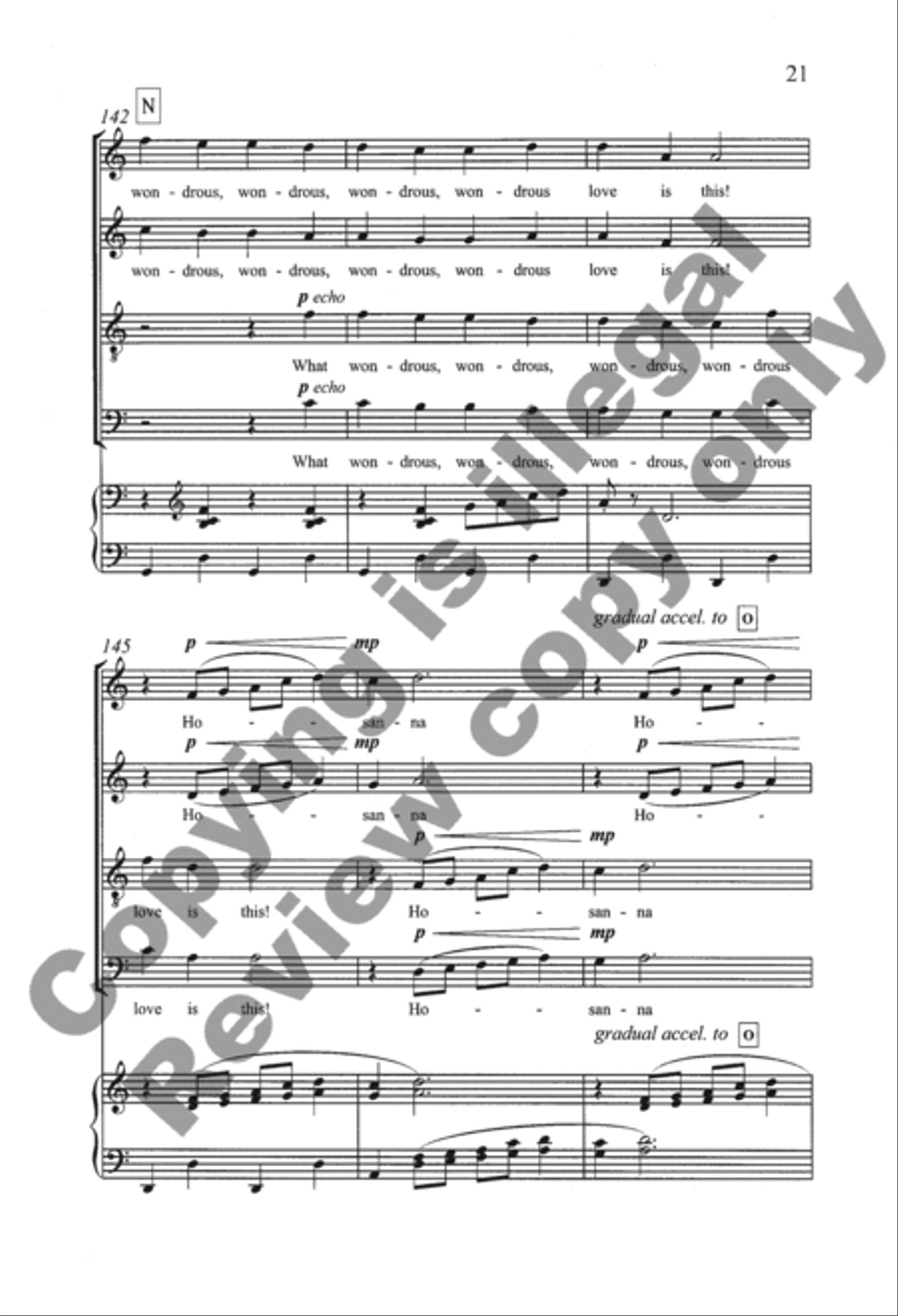 Appalachian Carols: 1. Wondrous Love 4-Part scores gallery preview page 20