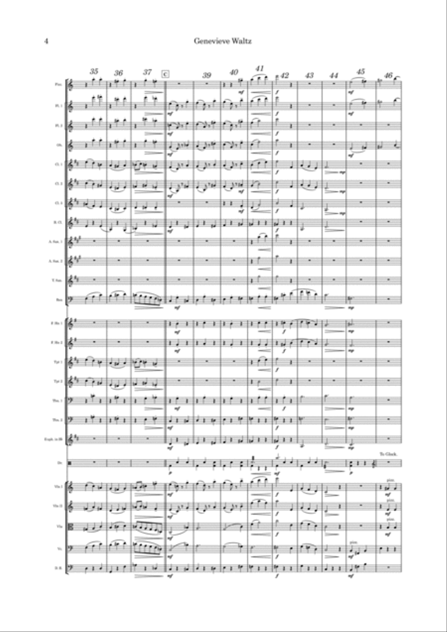 Genevieve Waltz Full Orchestra scores gallery preview page 4
