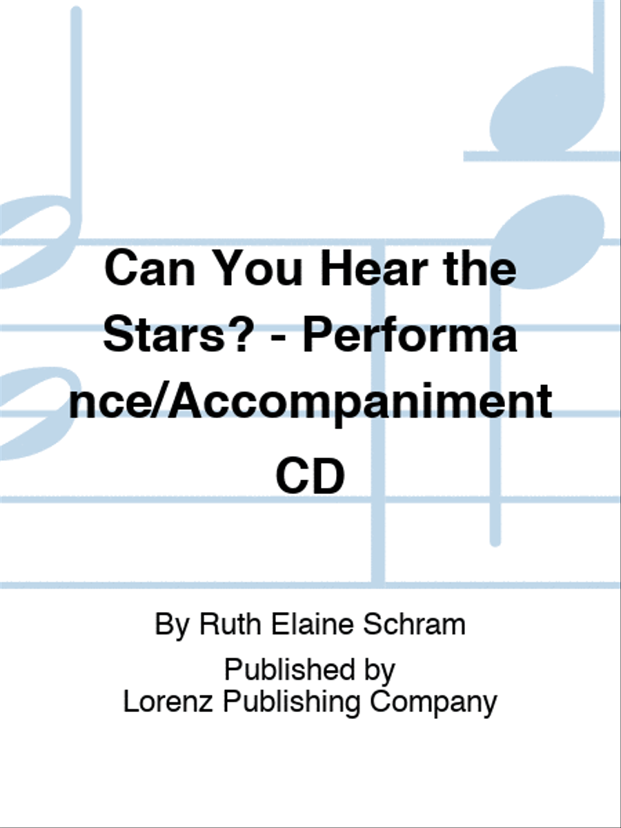Can You Hear the Stars? - Performance/Accompaniment CD Choir scores gallery preview page 1