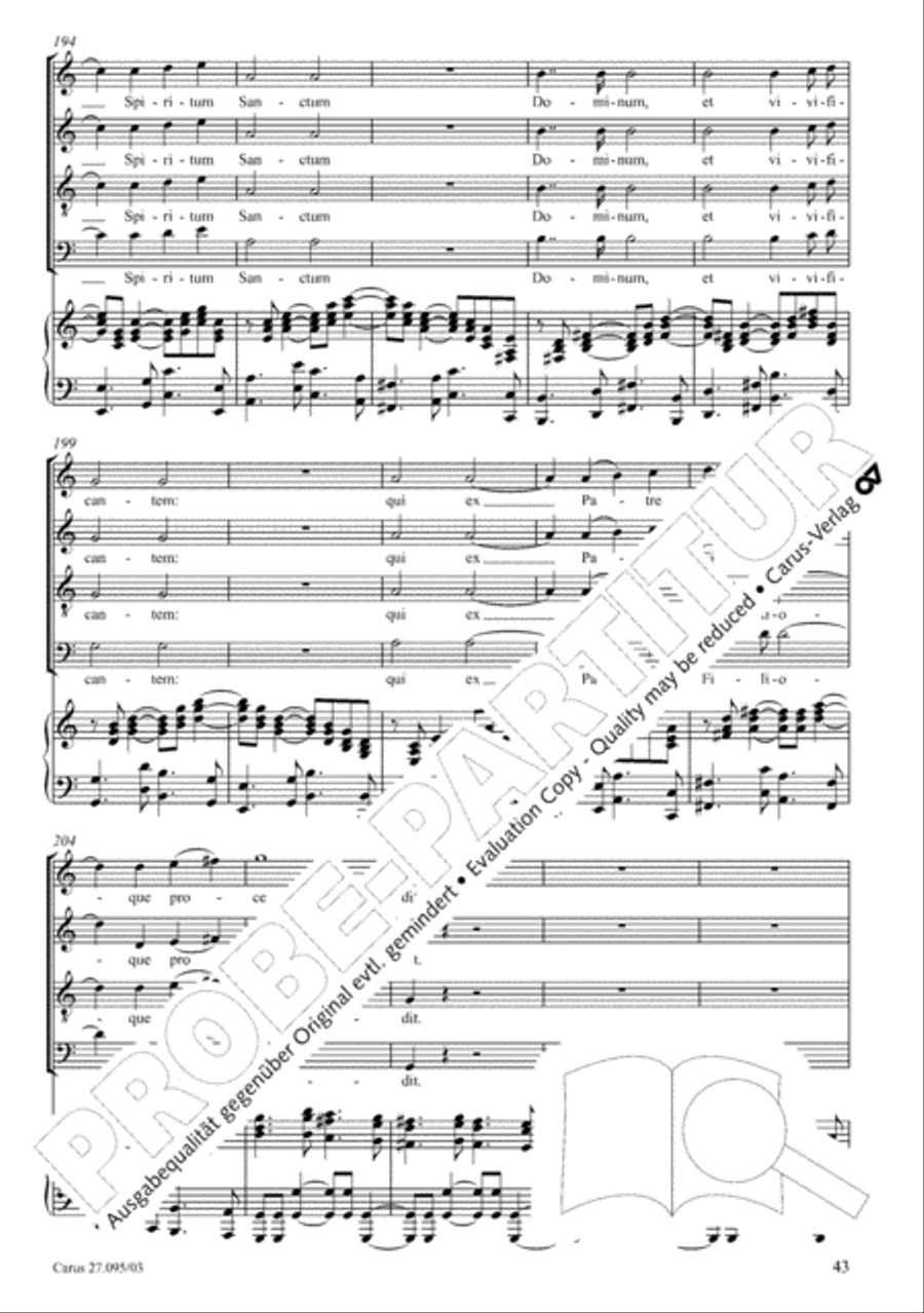 Messe solennelle de sainte Cecile Messe solennelle de sainte Cecile STB scores gallery preview page 44