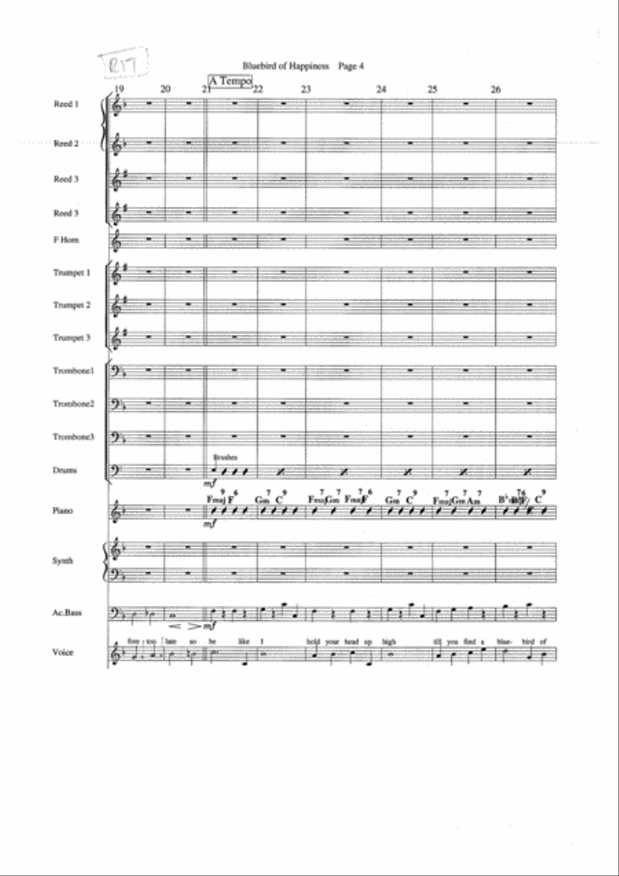 Bluebird Of Happiness Bluebird Of Happiness Jazz Ensemble scores gallery preview page 4