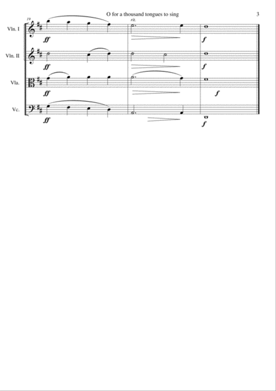 7 Songs of Glory for string quartet String Quartet scores gallery preview page 3