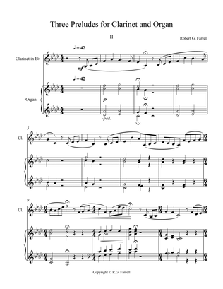Three Preludes for Organ and Clarinet - 2