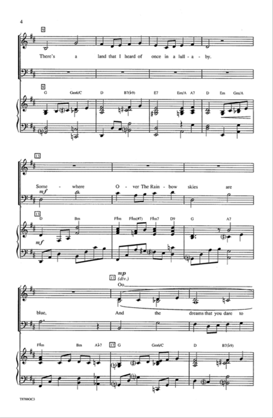 Over the Rainbow 3-Part scores gallery preview page 9