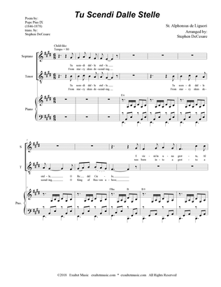 Tu Scendi Dalle Stelle (2-part choir - (Soprano and Tenor)