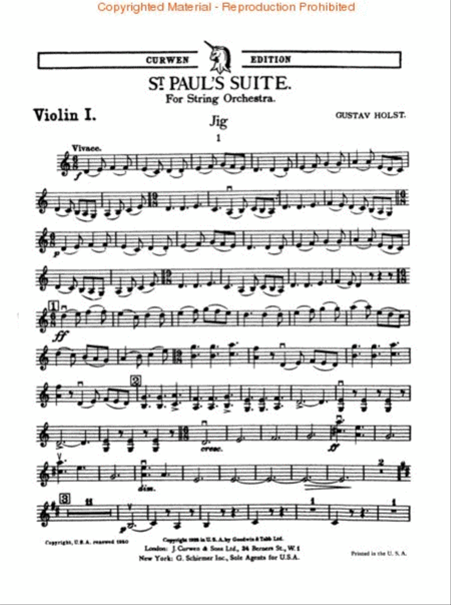 St. Paul's Suite Orchestra scores gallery preview page 4