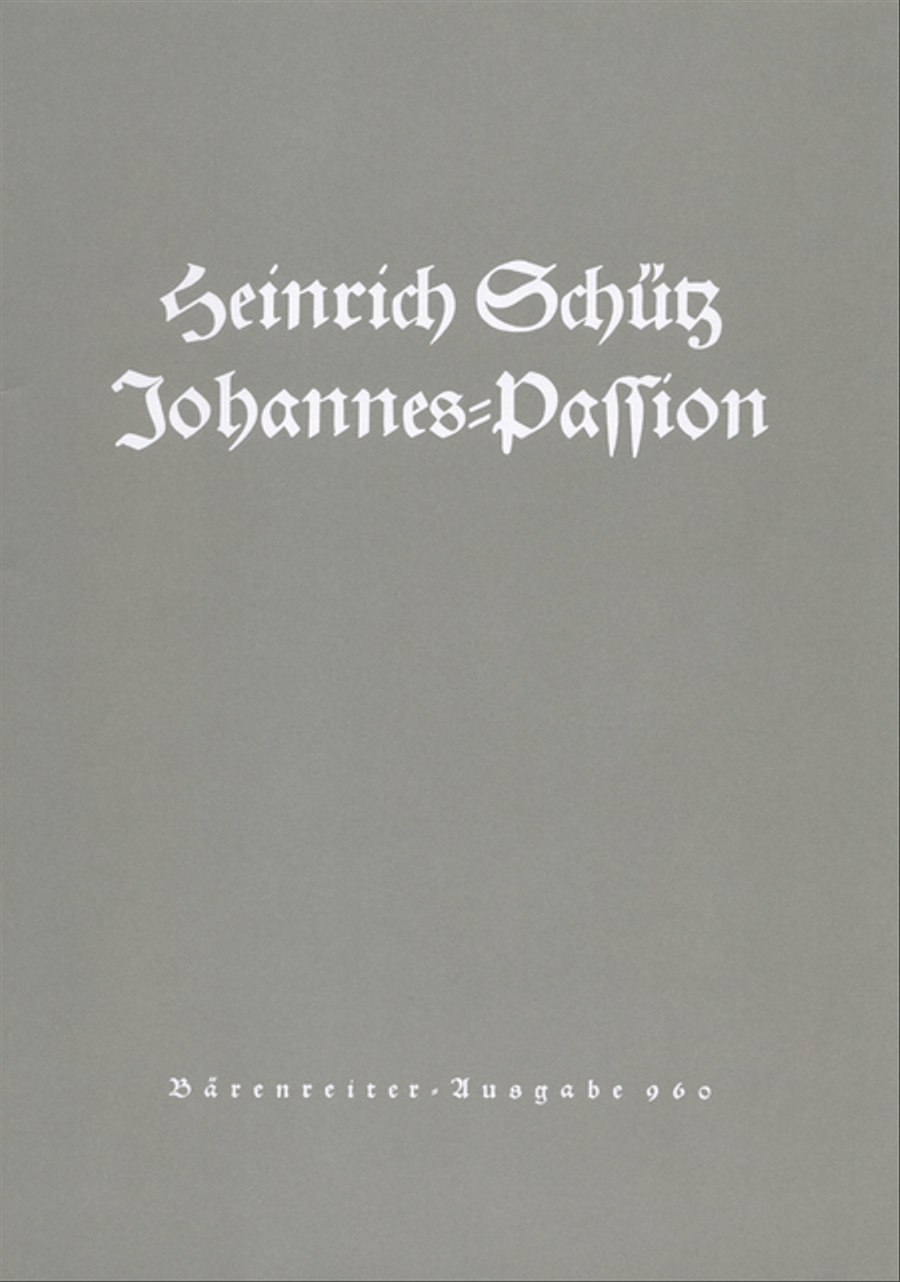 Johannes-Passion SWV 481 Mixed Choir scores gallery preview page 1