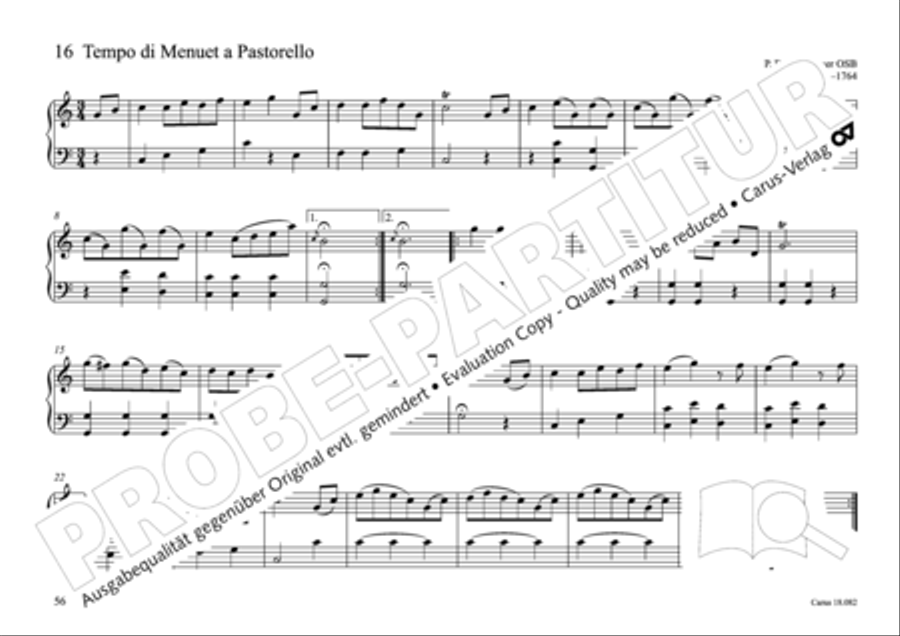 Pastoral music for organ, vol. 2: Germany, Bohemia, Austria, South Tyrol Organ Solo scores gallery preview page 57