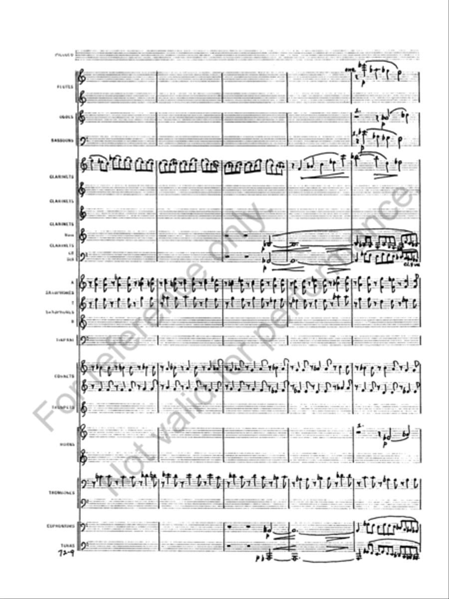 Symphony No. 1 Concert Band scores gallery preview page 12