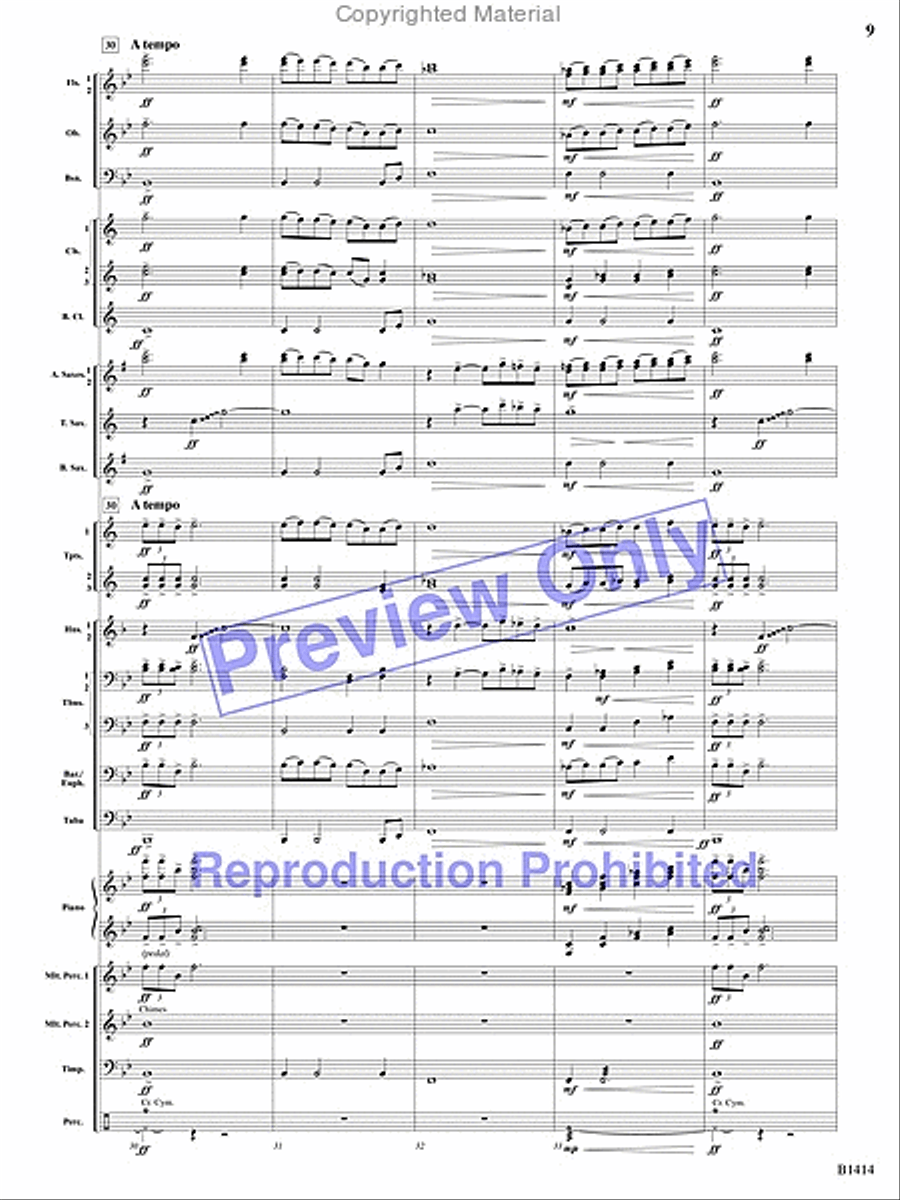 Kindred Spirits Concert Band scores gallery preview page 7