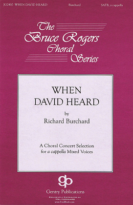 Book cover for When David Heard