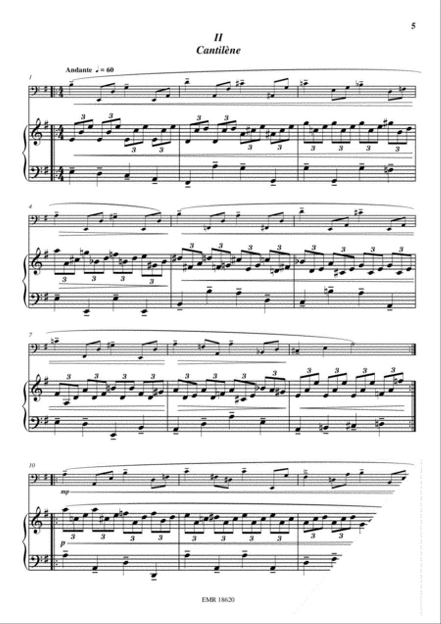 Petite Suite Double Bass scores gallery preview page 4