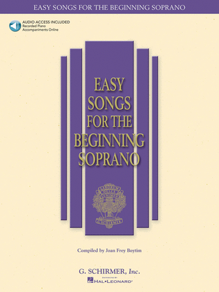 Book cover for Easy Songs for the Beginning Soprano