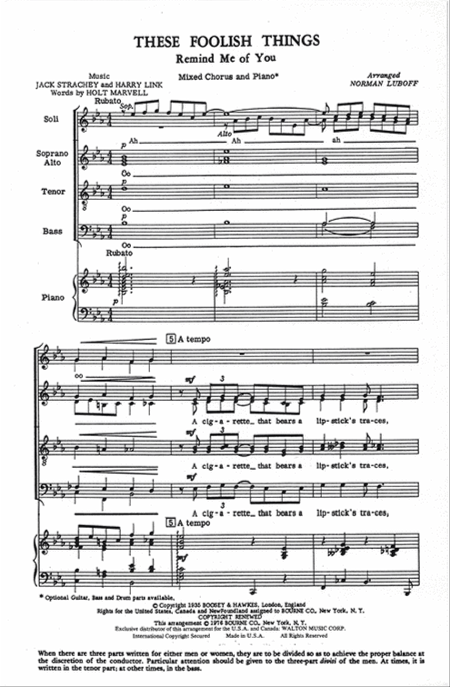 These Foolish Things These Foolish Things Divisi scores gallery preview page 2